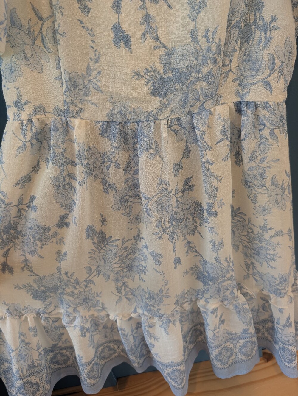 Floral Square-Neck Dress - Picture 3 of 7